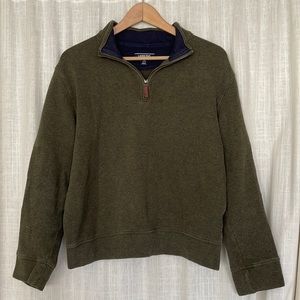 Green Quarter Zip Sweater